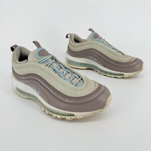 Nike Air Max 97 Womens 8.5 Taupe Blue Neutral 921733-018 Streetwear Sneaker